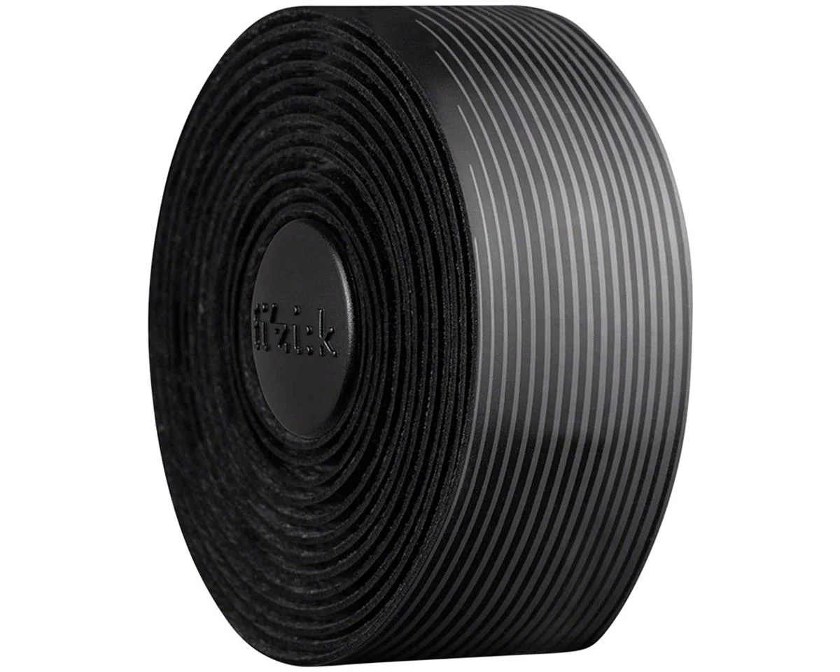 fizik Vento Microtex Tacky Handlebar Tape (Black/Grey) (2mm Thick)